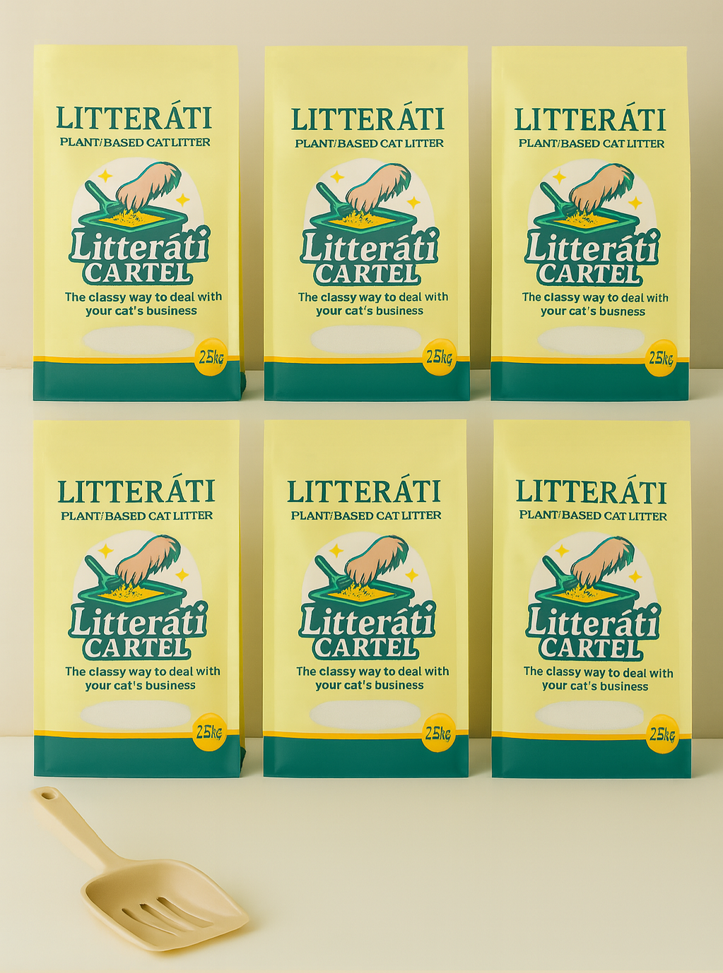 Litterati Cartel – Plant-Based Cat Litter (15kg Box) - Litterati Cartel